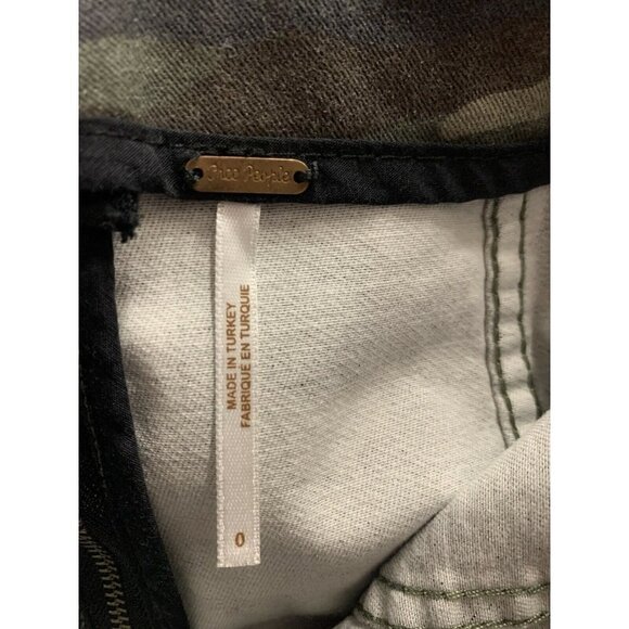 FREE PEOPLE Womens Size 0 Modern Femme Camo Print - Picture 9 of 10